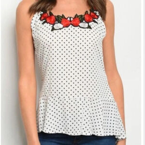 Polkadot Floral Top